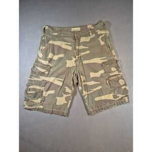 Iron Co.‎ Shorts Size 36 Camo Cargo Multiple Pockets Hiking Active Baggy Y2k